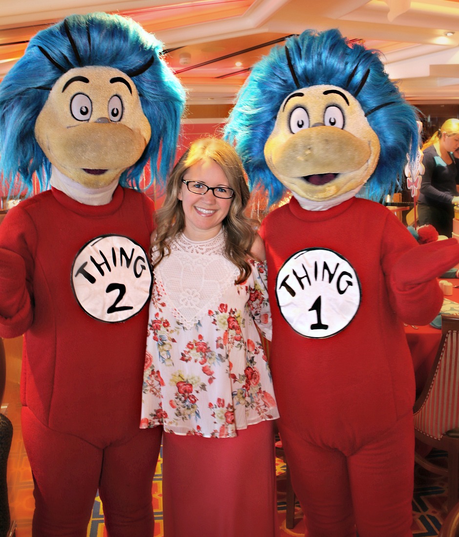 Dwan with Thing 1 and Thing 2