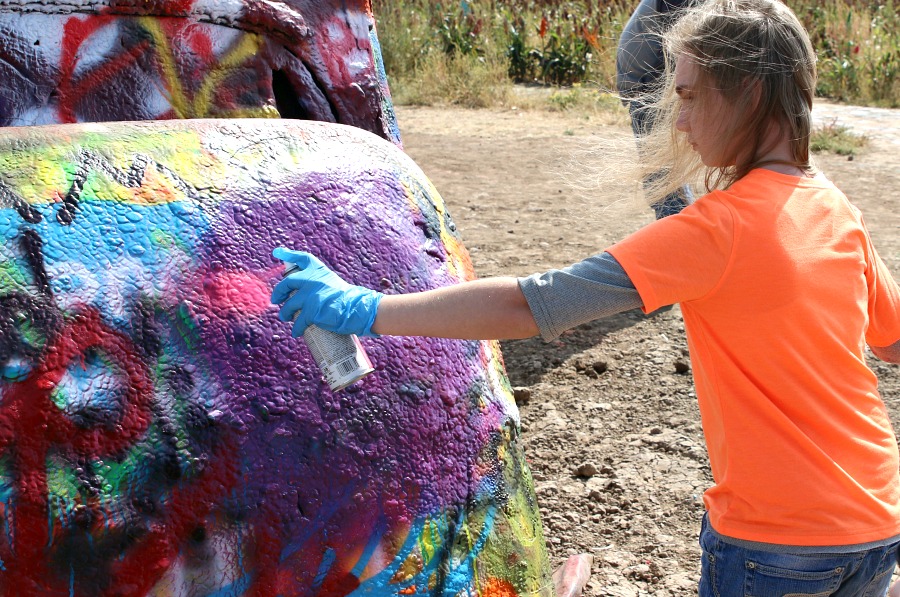 spray paint a cadillac