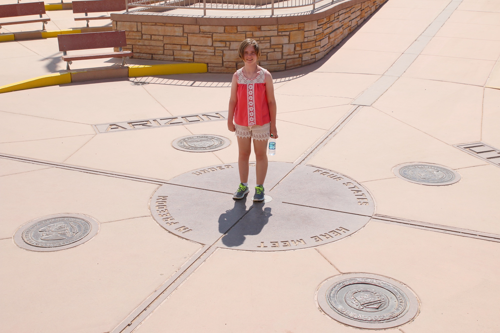 Gabby at four corners monument