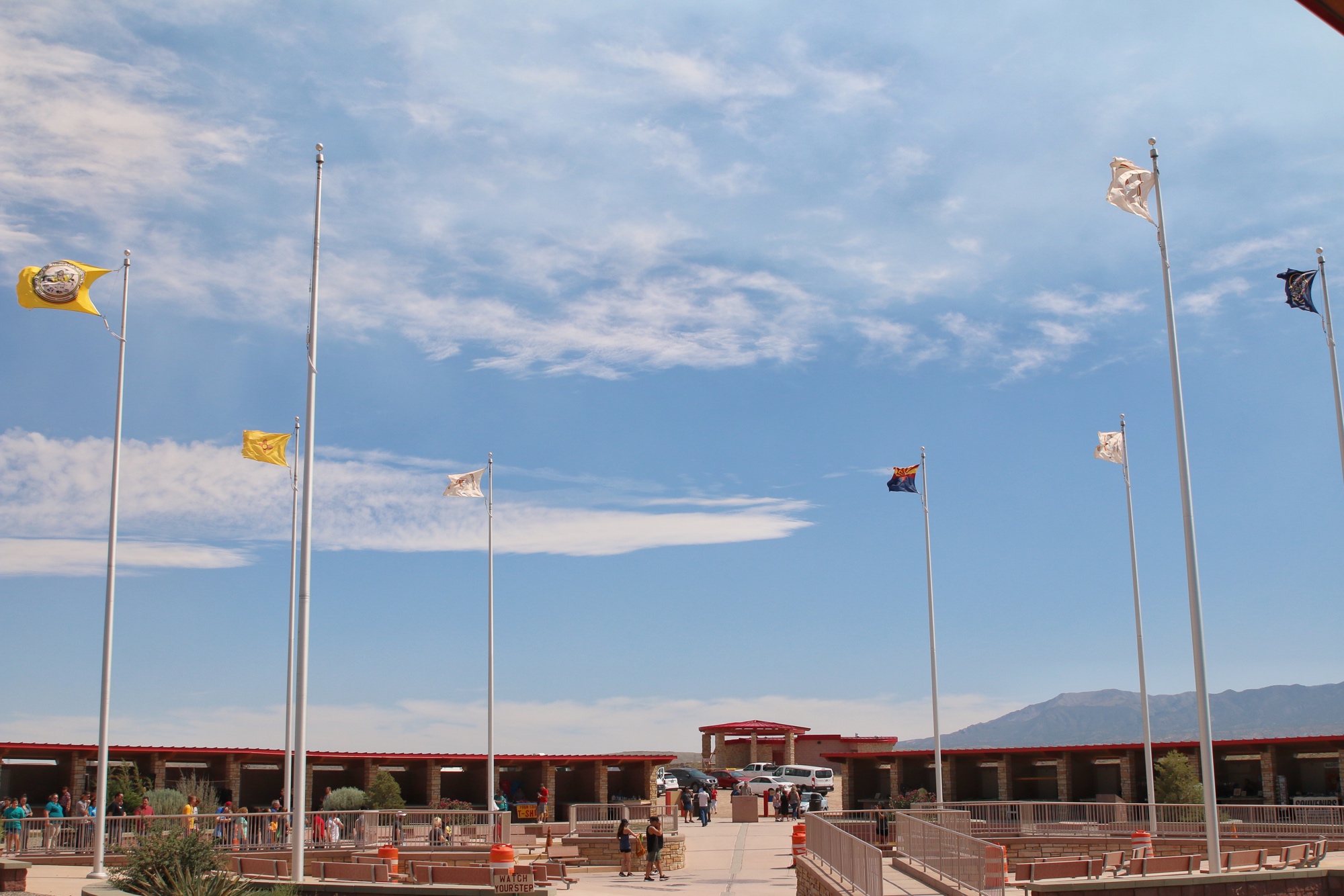 flags at four corners monument