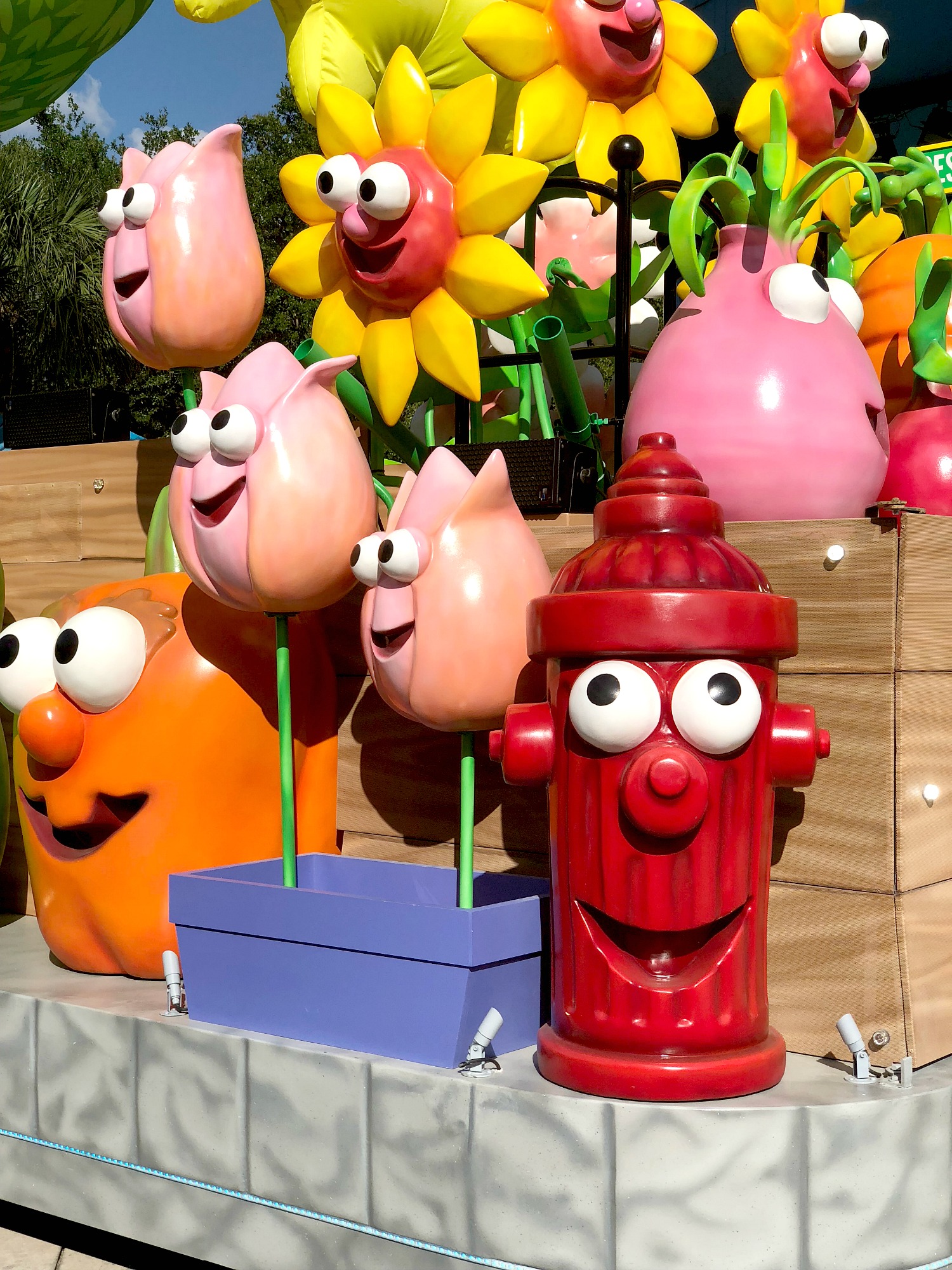 Sesame Street party parade float