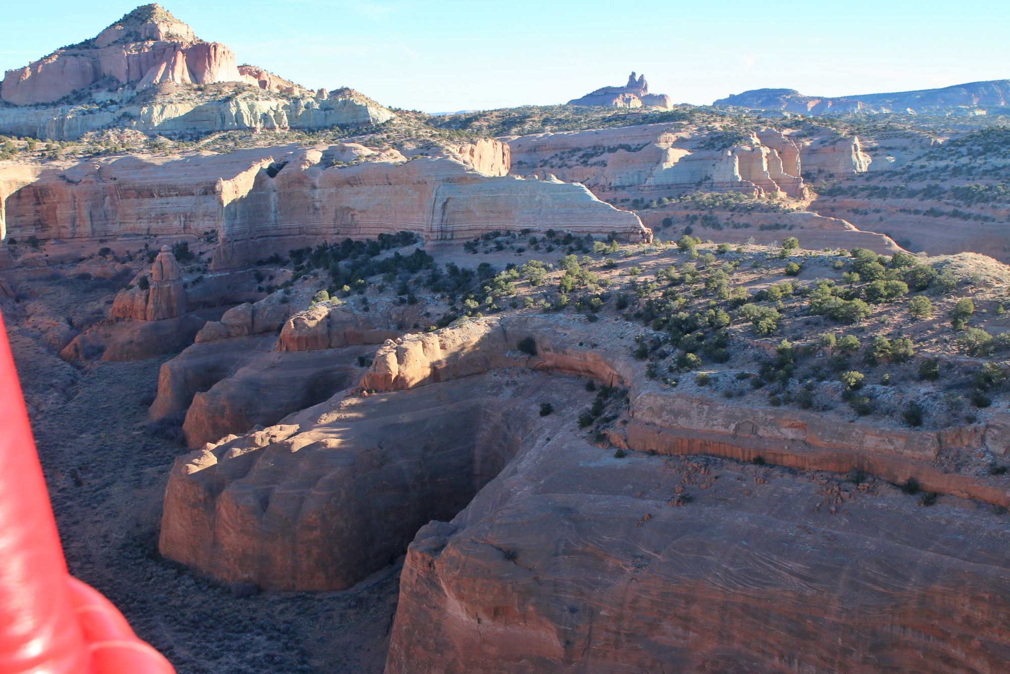 view from hot air balloon ride in gallup